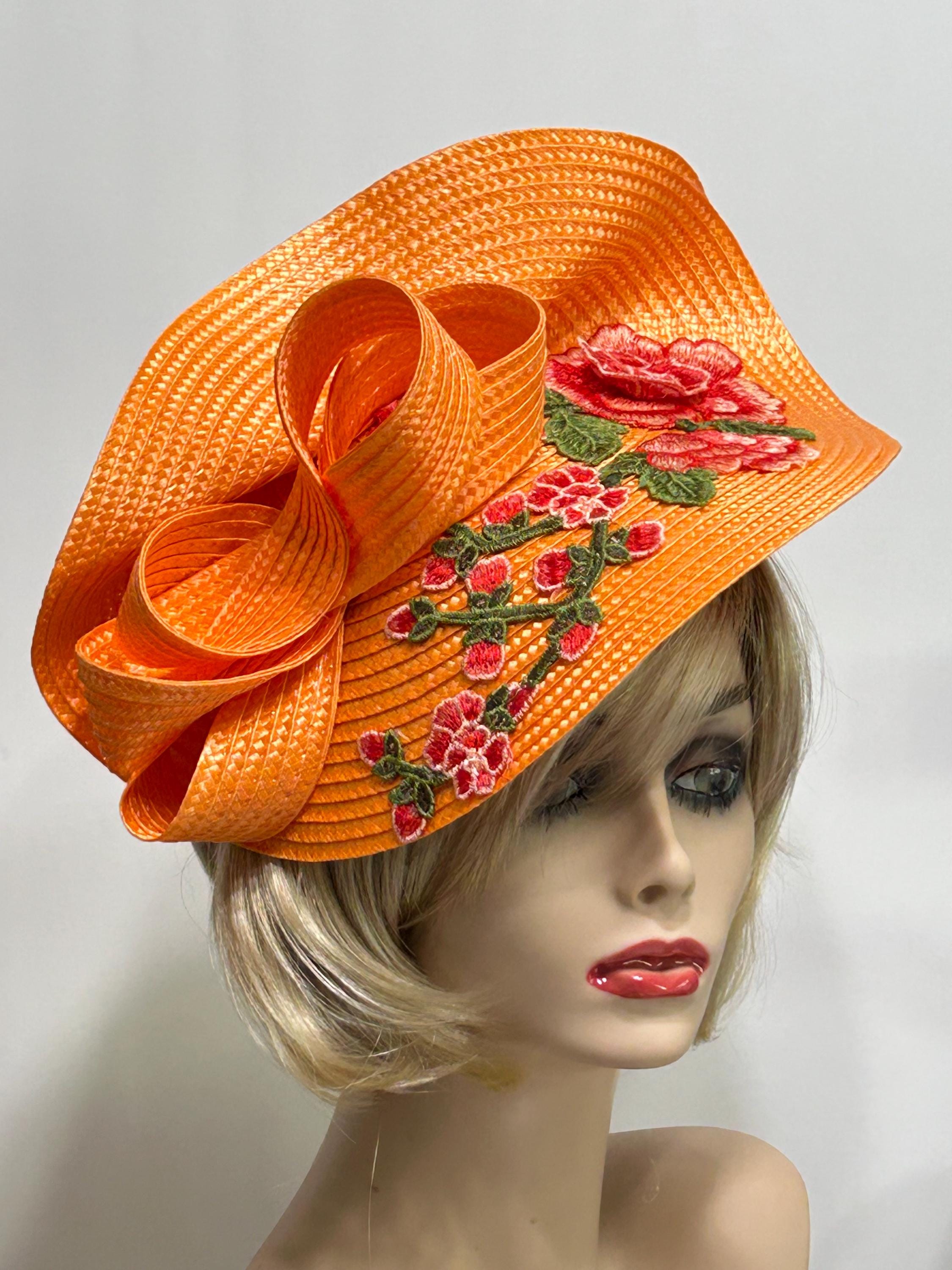 Orange Church Hat - Etsy display picture 2