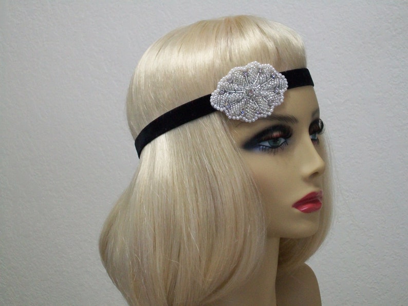 Great Gatsby Headpiece Flapper Headband 1920s Headpiece Etsy