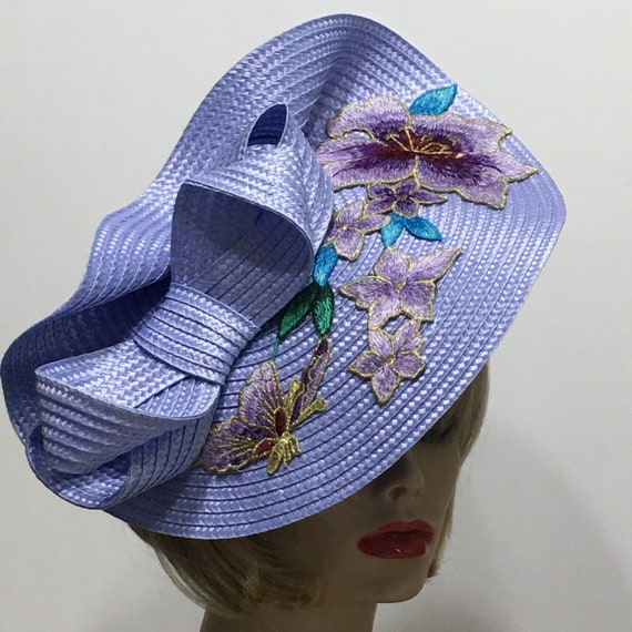 Lilac Derby Fascinator, Horse Race Hat, Kentucky Derby Hat  display picture 2
