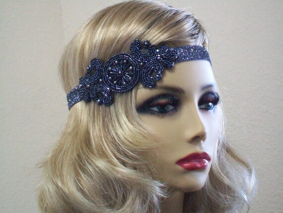 Silver Flapper Headband 1920s Headpiece 1920s Headband - Etsy Singapore