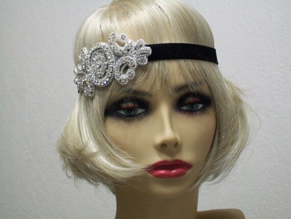 1920s Headpiece Flapper Headpiece Great Gatsby Headband Etsy