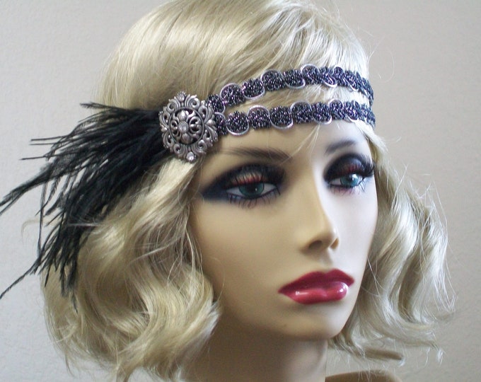 1920s Headband, Flapper Headband, 1920s Headpiece, Gatsby Headband ...