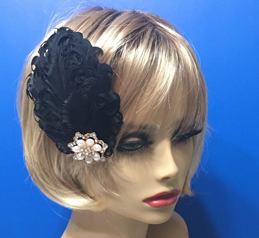 1920s headpiece feather
