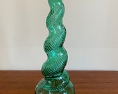 Vintage Snake Skin Light Green Empoli Glass Bottle - Star Trek Deep Space 9