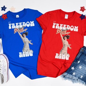 Vintage July 4th T-Shirt | Let Freedom Ring | Independence Day 2023 Tee | USA