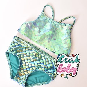 Girls Bikini. Mermaid Sequins Bikini