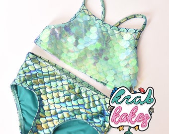 Girls Bikini. Mermaid Sequins Bikini