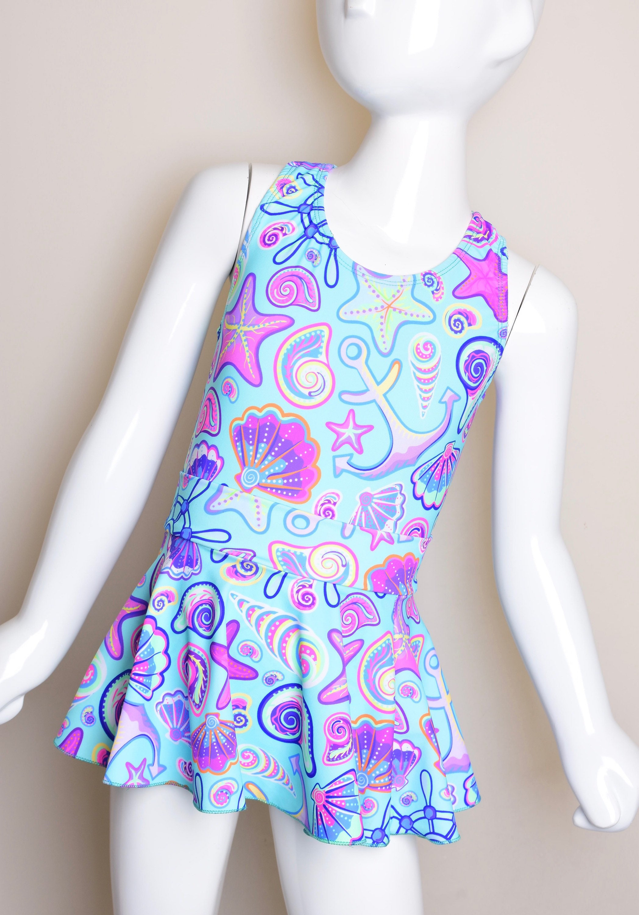 Girls Mermaid Swim Cover Up Skirt. Skirt Only. Pool Skirt