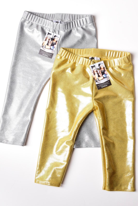 metallic Capri Leggings