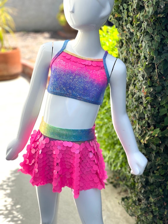 Girls Rainbow Costume Set
