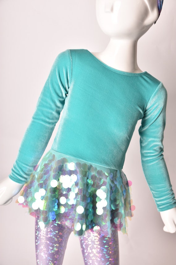Girls Sparkle Mermaid Top