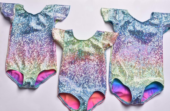 Unicorn Rainbow Leotard.  Sparkle Leotard. Mermaid Leotard.