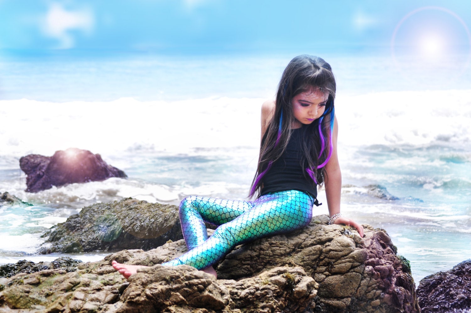 girls mermaid leggings
