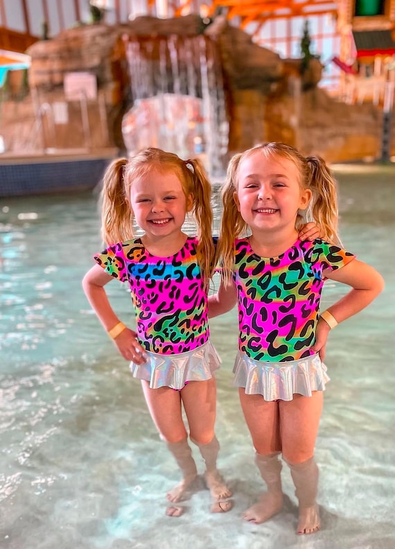 Girls Swimsuit Neon/ Metallic/Animal Print