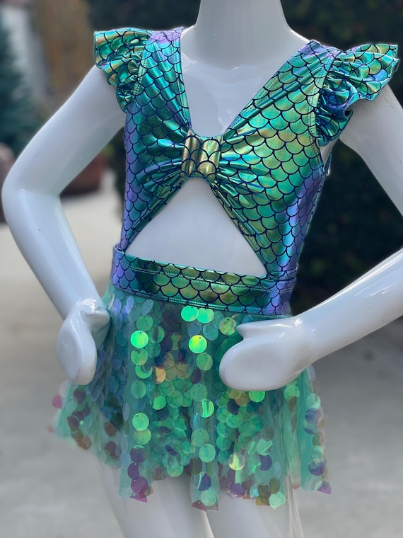 Girls Mermaid Swimuit Set.