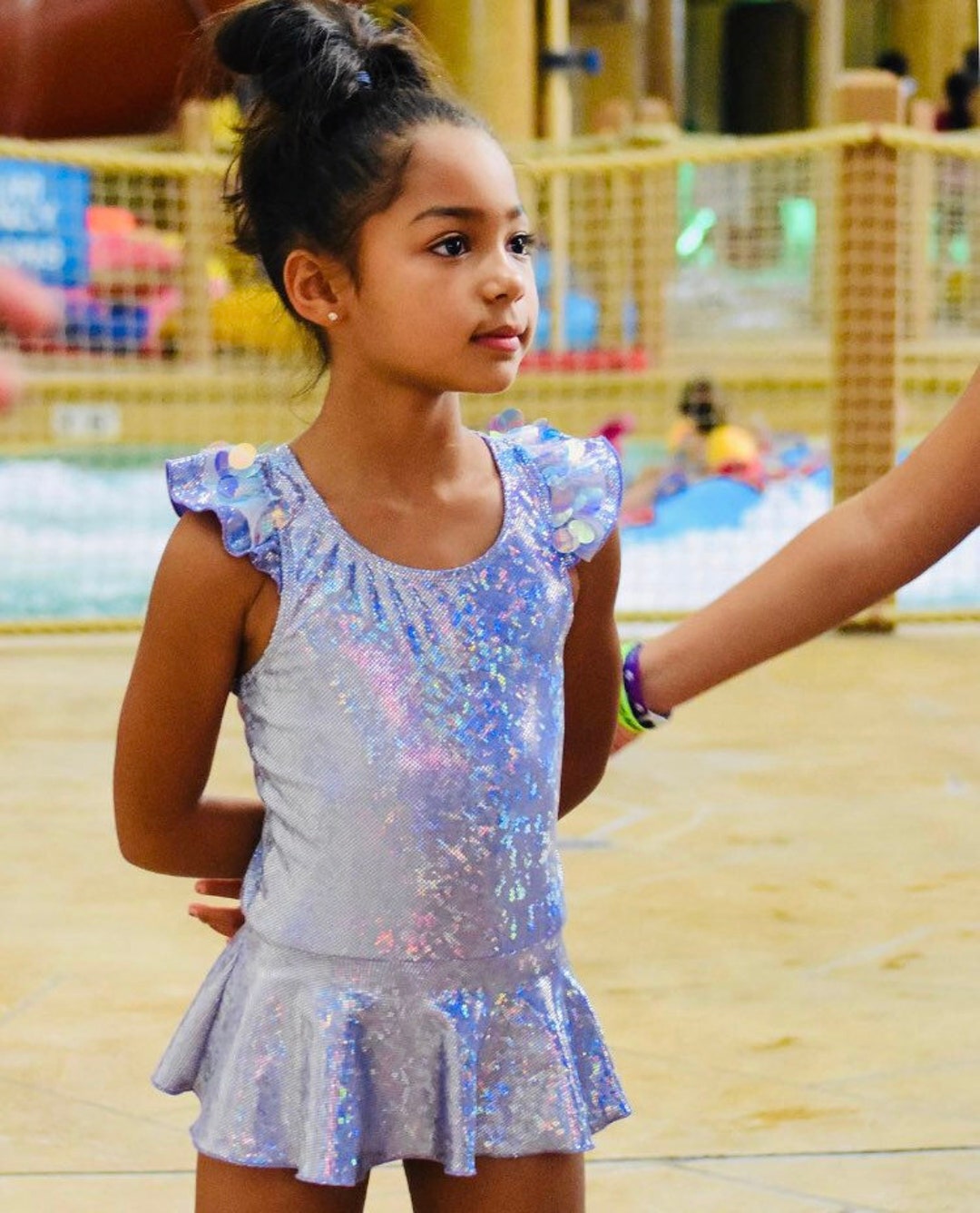 Girls Swimsuit Sequins Sparkle Swimwear Etsy