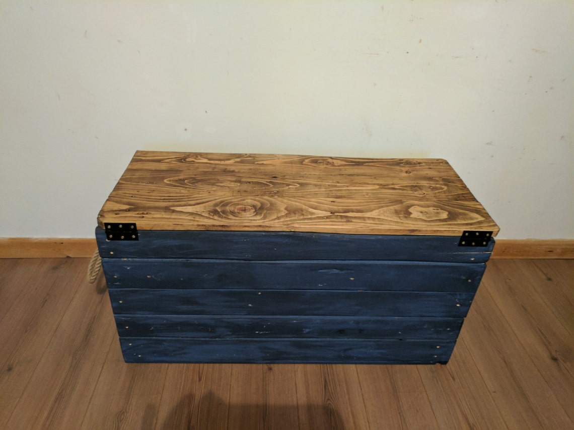 Rustic Storage Trunk Chest Hope Box Toy Box Handmade From Etsy UK