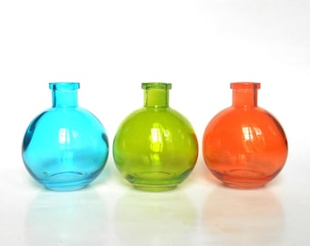 blue green orange ball glass bottles set of 3 8 oz round colored glass bottles colored glass vases diy gift wedding party favor - Colored Glass Bottles blue green orange ball glass bottles set of 3 8 oz round colored glass bottles colored glass vases diy gift wedding party favor - Colored Glass Bottles
