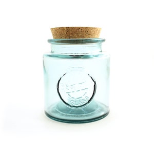 Tarro de caramelo de cristal en forma de tienda de campaña de lujo colorido  con tapa, tarro de boticario de vidrio transparente Tarro de bufé de
