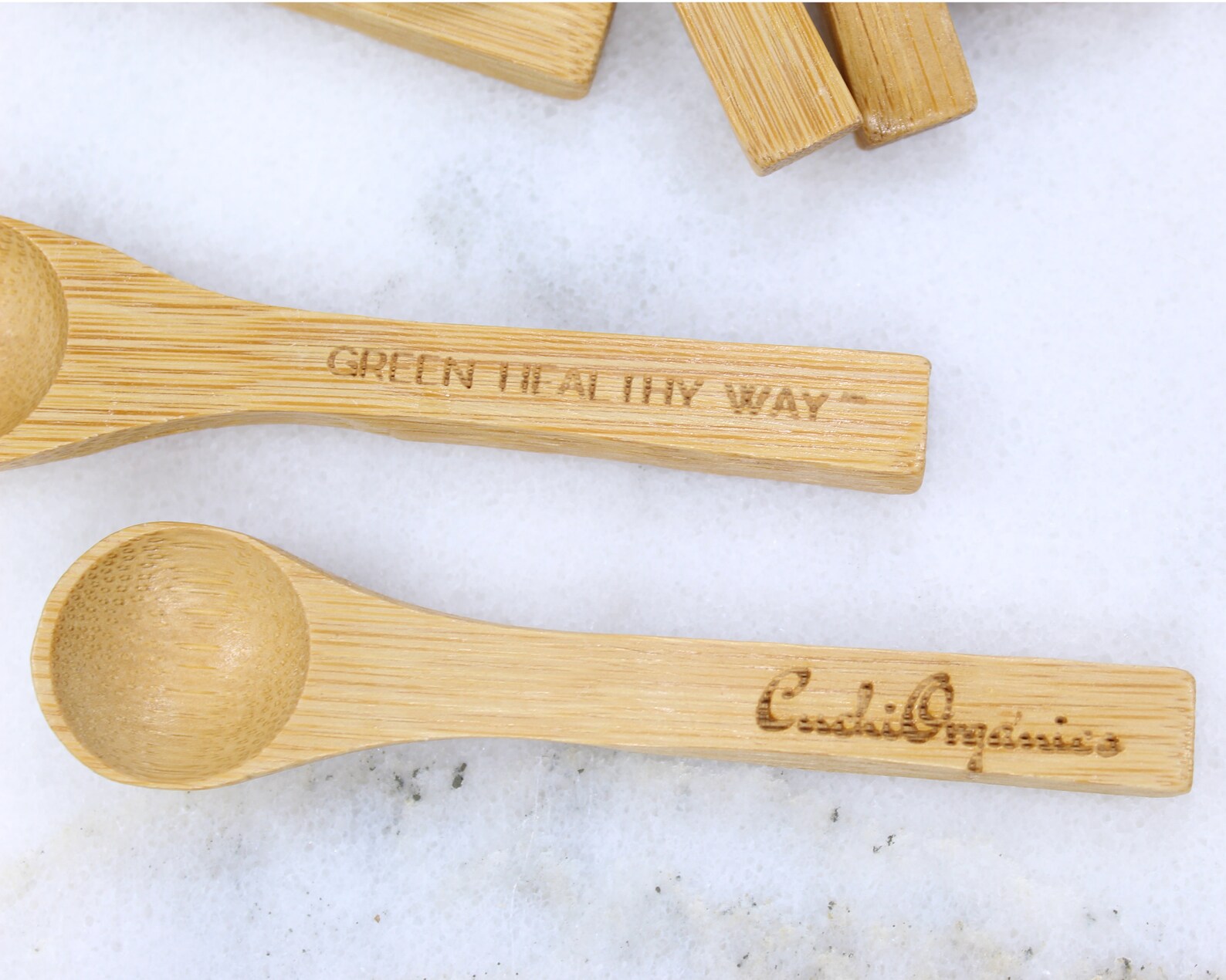 BULK CUSTOM Mini BAMBOO Spoons 3 Inch Round Espresso Spice Etsy