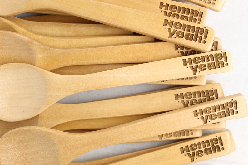 BULK CUSTOM medium WOODEN spoons 7 inch personalized wood Etsy