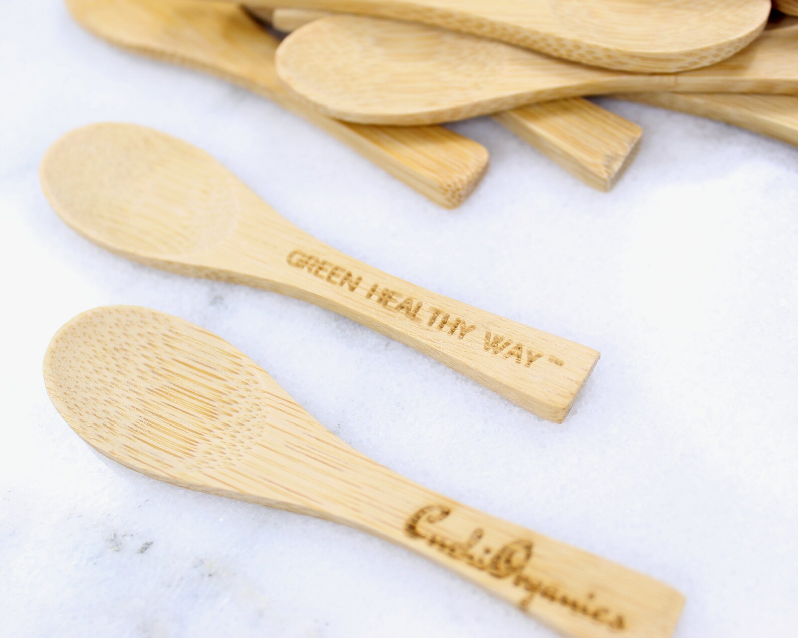 BULK CUSTOM mini BAMBOO spoons 3 inch tea espresso spice Etsy