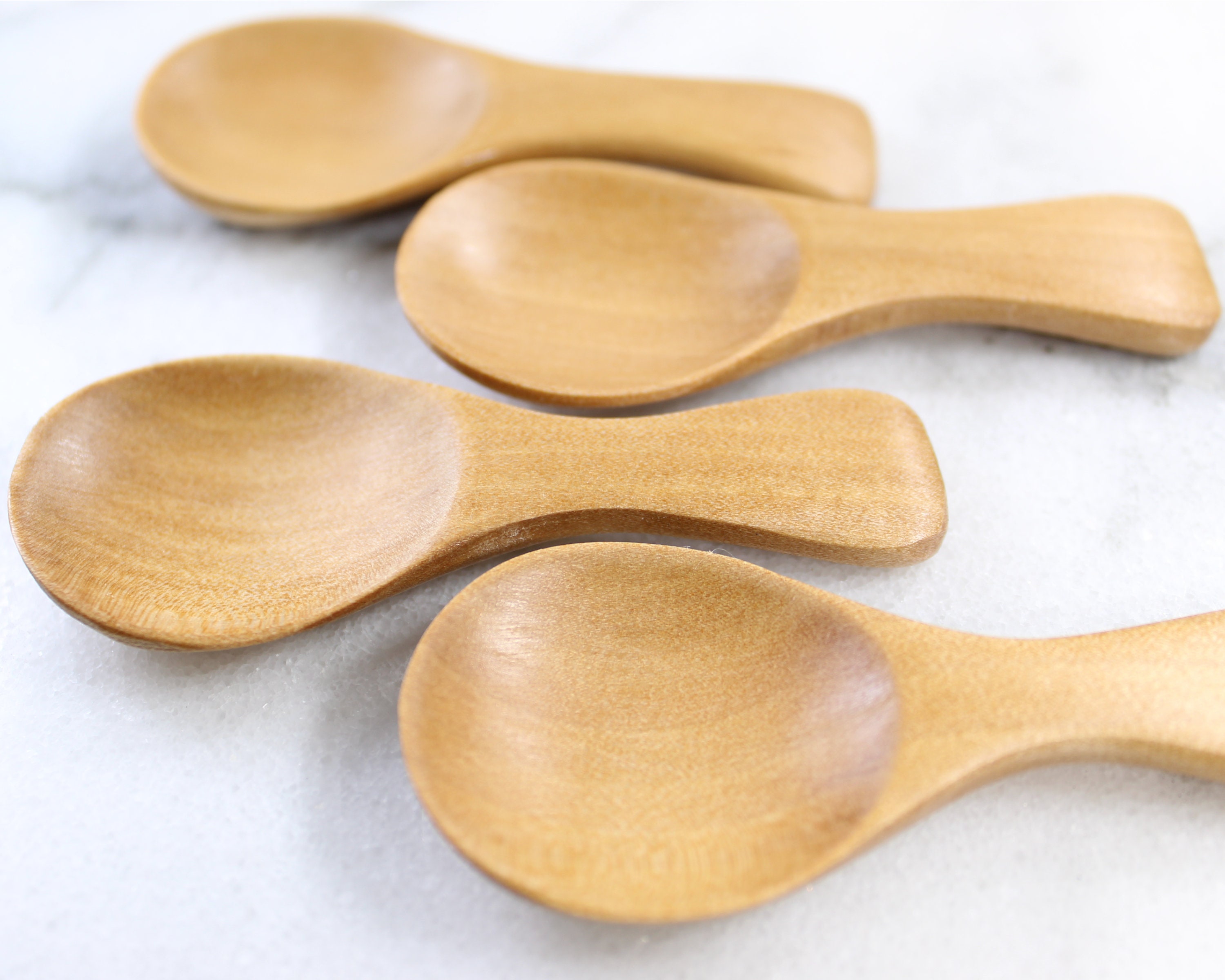 Small Wooden Spoon 3 Inch Teaspoon Wood Spoons Jam Coffee Etsy