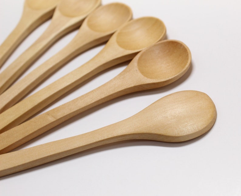 BULK small WOODEN spoons 4 inch small wood spoons jam Etsy