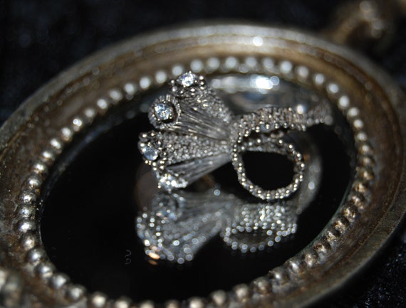 Sterling Silver Vintage Classic Bow and Floral CZ… - image 7