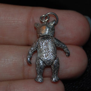 Vintage Fully Articulated Manx Kitty Cat or Teddy Bear Pendant in ...