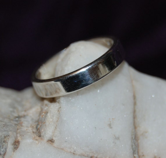 Classic Stacking Flat 925 Sterling Anniversary We… - image 3