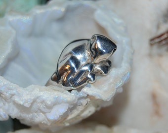 Cat Ring in Vintage Sterling Silver #BKC-KRNG112