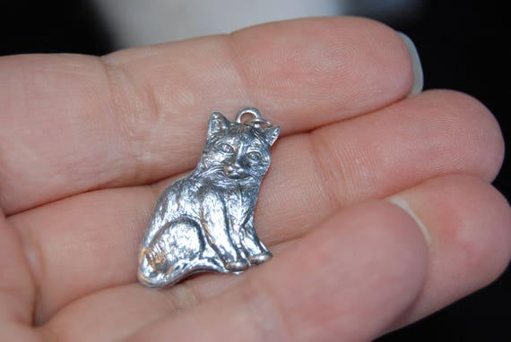 Cat Pendant in Sterling #BKB-KCHRM32 - image 4