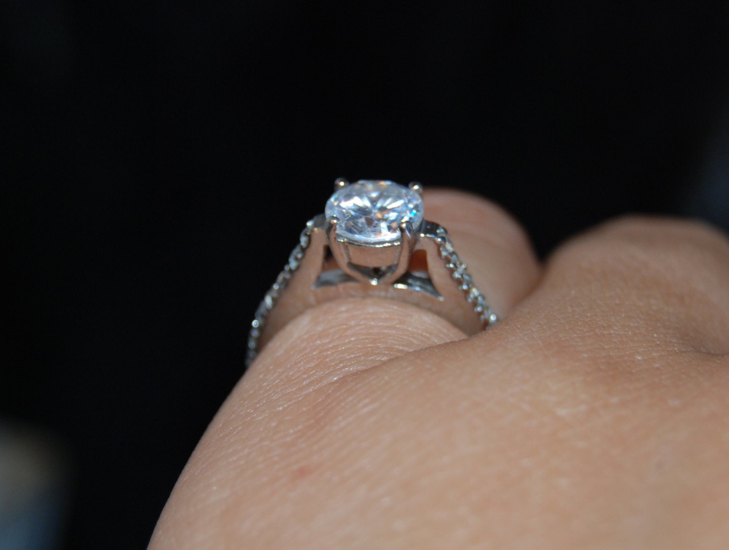 Vintage High Set Solitaire With Semi Eternity Band Ring #BKC-RNG186 - Etsy