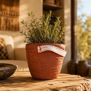 Handgemaakte keramische pot | Wabi Sabi terracotta vaas | Sculpturaal middelpunt vaas | Ambachtelijk keramisch aardewerk Uniek cadeau Thuis
