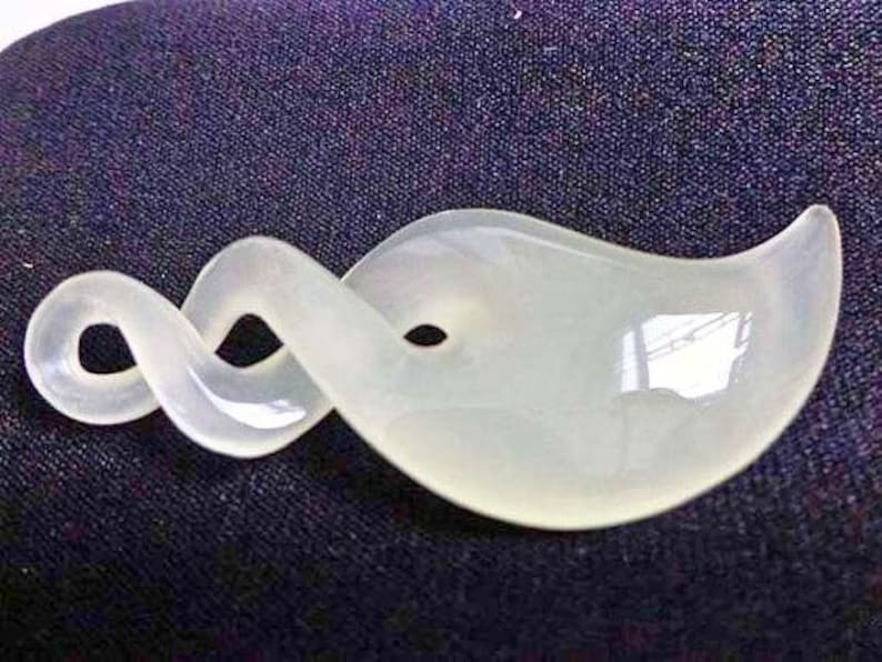 Onyx jade double twist pendant. SY366 Etsy