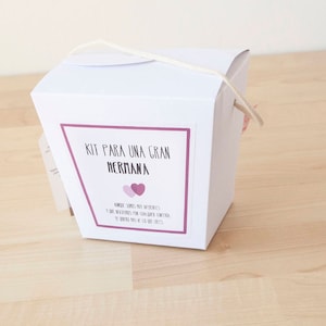 regalo per una sorella, regalo originale sorella, kit regalo sorella, grazie per tutto, regalo anniversario, regalo di compleanno