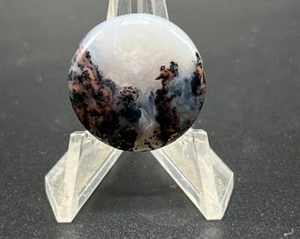Medicine bow plume agate cabochon