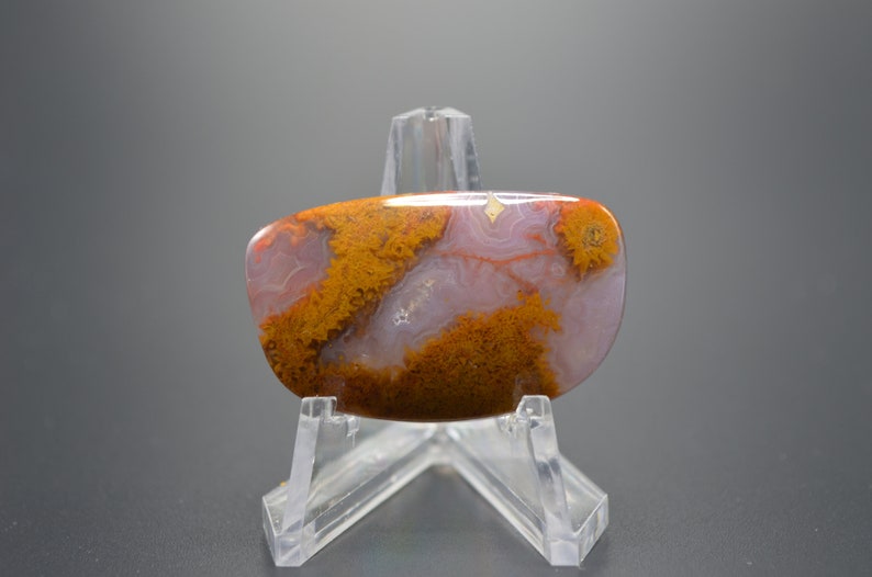 Cathedral agate cabochon