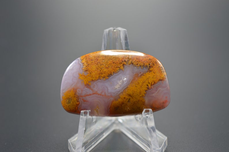 Cathedral agate cabochon