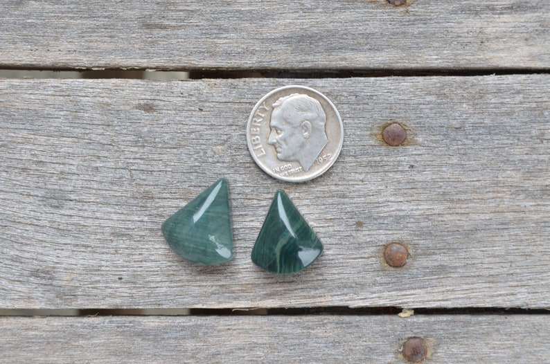 Matching set of ellipso jasper cabochons