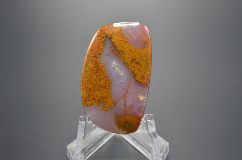 Cathedral agate cabochon