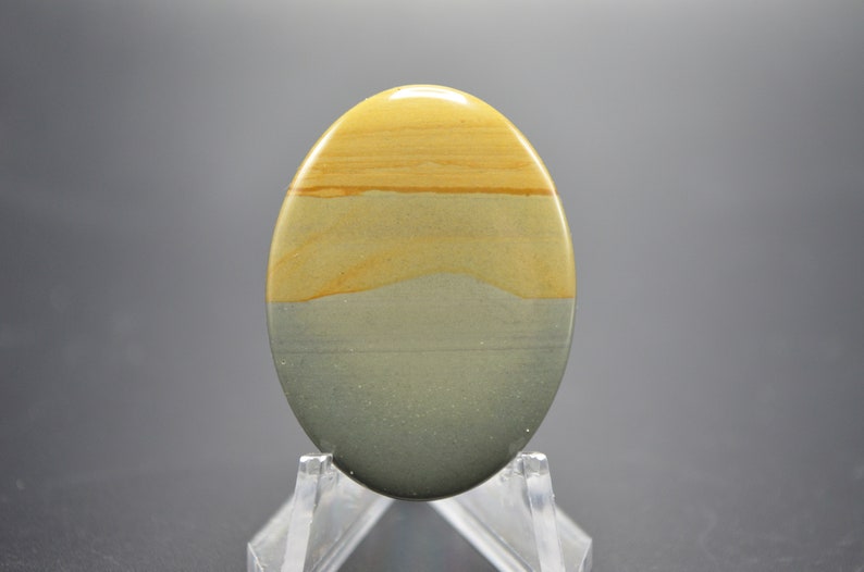 Deer sky picture jasper cabochon