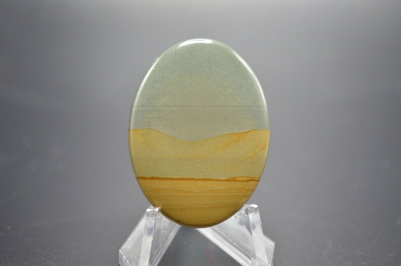 Deer sky picture jasper cabochon