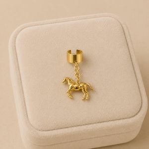 Horse Ear Cuff, Gold - - LadybugfeetDesigns -