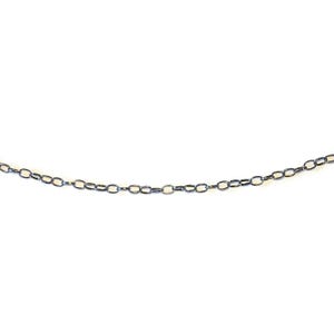 Black Steel Oval Link Charm Bracelet Base - D.i.y. - Build Your Charm Bracelet! - - LadybugfeetDesigns -