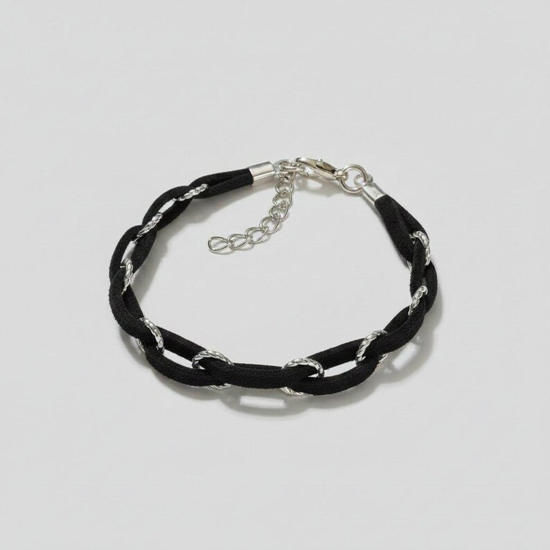Braided Suede Bracelet - - LadybugfeetDesigns -