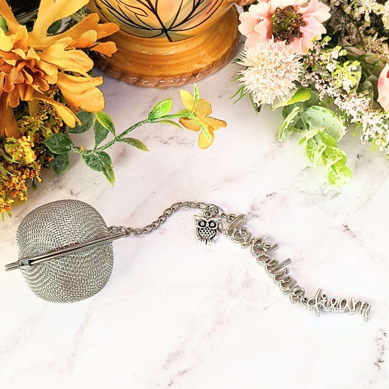 Love Believe Dream Tea Infuser Steeper - - LadybugfeetDesigns -