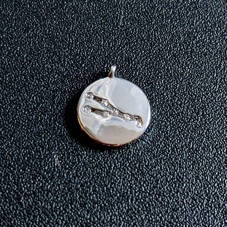 Zodiac Constellation Necklace, Silver - 12-24 inch - - LadybugfeetDesigns -