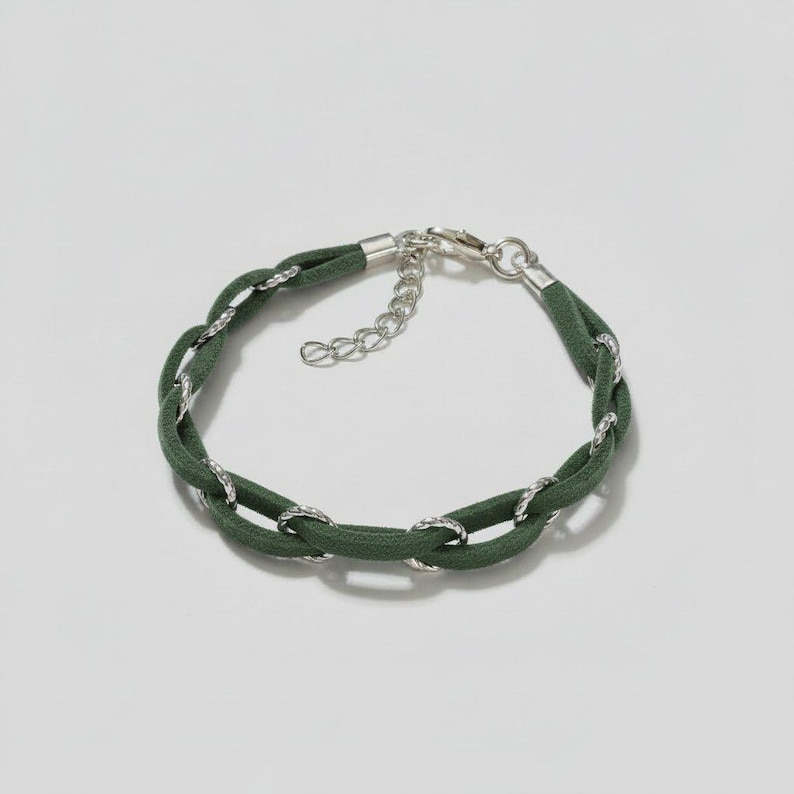 Braided Suede Bracelet - - LadybugfeetDesigns -